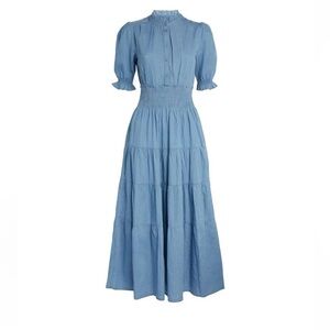 ME+EM
Women's Blue Chambray Maxi Dress